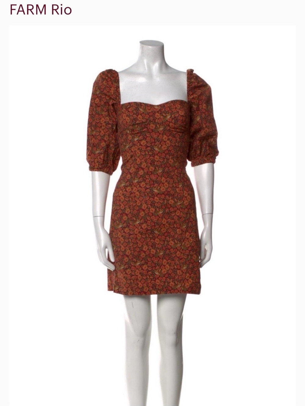 Farm Rio Floral Mini Dress | Romantic Vacation Dress | Tropical Garden Party
